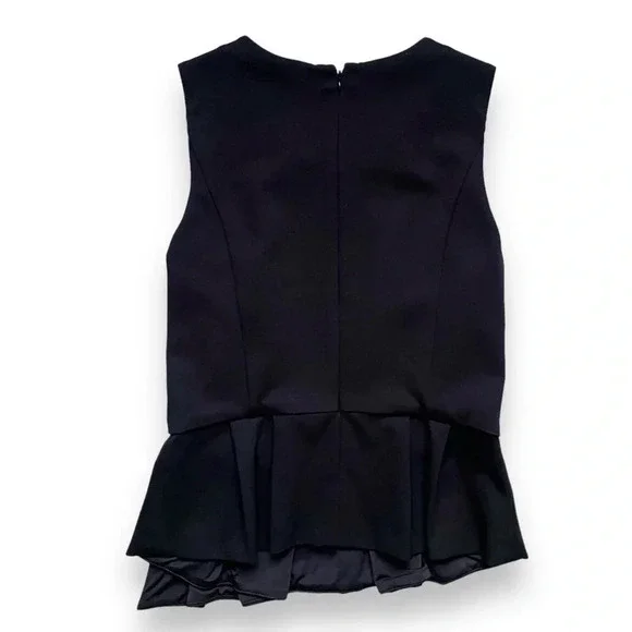 White House Black Market Peplum Ponte Sleeveless Necklace Bodice Top NWT - Picture 6 of 6